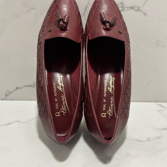 Etienne Aigner leather woven shoe with tassel - Picture 5 of 8